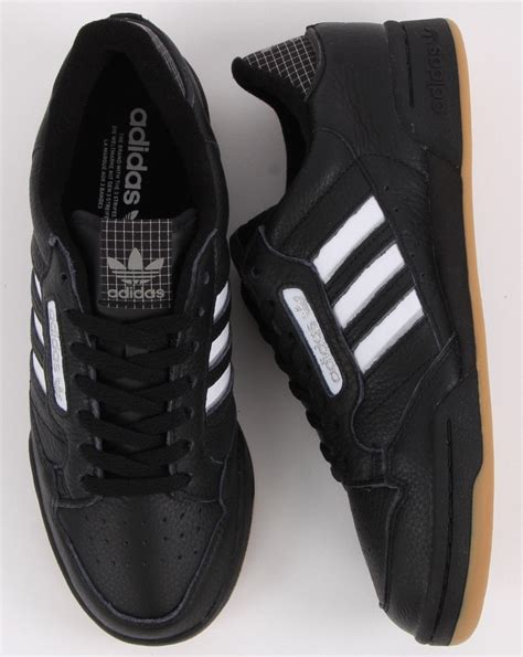 adidas continental 80 stripes black